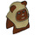 LEGO Reddish Brown Paploo Ewok Head (86651)