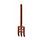 LEGO Reddish Brown Pitchfork with Soft Plastic and Flat Bottom (95345)