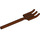 LEGO Reddish Brown Pitchfork with Soft Plastic and Flat Bottom (95345)