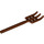 LEGO Reddish Brown Pitchfork with Soft Plastic and Flat Bottom (95345)