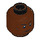 LEGO Reddish Brown Plain Head with Decoration (Recessed Solid Stud) (3626 / 89777)