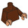 LEGO Reddish Brown Plain Torso with Reddish Brown Arms and Flesh Hands (973 / 88585)