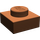LEGO Brun rougeâtre assiette 1 x 1 (3024 / 30008)