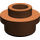 LEGO Brun rougeâtre assiette 1 x 1 Rond avec Stud ouvert (28626 / 85861)