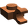 LEGO Rötlich-braun Platte 1 x 1 mit Horizontaler Clip (Dick geöffneter O-Clip) (52738 / 61252)