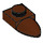 LEGO Brun rougeâtre assiette 1 x 1 avec Dent (35162 / 49668)