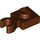 LEGO Reddish Brown Plate 1 x 1 with Vertical Clip (Thick Open &#039;O&#039; Clip) (44860 / 60897)