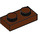 LEGO Roodachtig Bruin Plaat 1 x 2 (3023 / 28653)