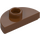 LEGO Rødbrun Plade 1 x 2 Rund Semicircle (1745)