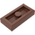 LEGO Roodachtig Bruin Plaat 1 x 2 met 1 Stud (met Groef) (3794 / 15573)