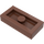 LEGO Roodachtig Bruin Plaat 1 x 2 met 1 Stud (zonder Groef in onderzijde) (3794)