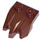 LEGO Reddish Brown Plate 1 x 2 with 3 Rock Claws (27261)