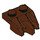 LEGO Reddish Brown Plate 1 x 2 with 3 Rock Claws (27261)