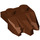 LEGO Reddish Brown Plate 1 x 2 with 3 Rock Claws (27261)