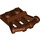 LEGO Reddish Brown Plate 1 x 2 with Angled Bar Handles (92692)