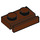 LEGO Reddish Brown Plate 1 x 2 with Door Rail (32028)