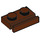 LEGO Roodachtig Bruin Plaat 1 x 2 met Deur Rail (32028)