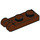 LEGO Brun rougeâtre assiette 1 x 2 avec Fin Barre Manipuler (60478)
