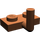LEGO Brun rougeâtre assiette 1 x 2 avec Crochet (Bras horizontal de 5 mm) (43876 / 88072)