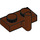 LEGO Reddish Brown Plate 1 x 2 with Hook (5mm Horizontal Arm) (43876 / 88072)