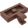 LEGO Roodachtig Bruin Plaat 1 x 2 met Horizontale Klem (11476 / 65458)