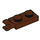 LEGO Roodachtig Bruin Plaat 1 x 2 met Horizontale Klem Aan Einde (42923 / 63868)