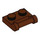 LEGO Reddish Brown Plate 1 x 2 with Side Bar Handle (48336)