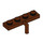 LEGO Roodachtig bruin Plaat 1 x 4 met Downwards Staaf Handvat (29169 / 30043)