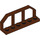 LEGO Roodachtig Bruin Plaat 1 x 6 met Trein Wagon Railings (6583 / 58494)