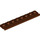 LEGO Reddish Brown Plate 1 x 8 with Door Rail (4510)