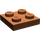 LEGO Reddish Brown Plate 2 x 2 (3022 / 94148)