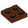 LEGO Roodachtig Bruin Plaat 2 x 2 (3022 / 94148)