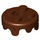 LEGO Reddish Brown Plate 2 x 2 Round Cake Frosting (65700)