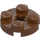 LEGO Reddish Brown Plate 2 x 2 Round with Axle Hole (with &#039;+&#039; Axle Hole) (4032)