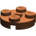 LEGO Brun rougeâtre assiette 2 x 2 Rond avec Essieu Trou (avec trou d&#039;axe &#039;+&#039;) (4032)