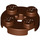 LEGO Reddish Brown Plate 2 x 2 Round with Axle Hole (with &#039;+&#039; Axle Hole) (4032)