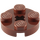 LEGO Reddish Brown Plate 2 x 2 Round with Axle Hole (with &#039;+&#039; Axle Hole) (4032)