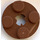 LEGO Reddish Brown Plate 2 x 2 Round with Axle Hole (with &#039;X&#039; Axle Hole) (4032)