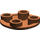 LEGO Brun rougeâtre assiette 2 x 2 Rond avec Arrondi Bas (2654 / 28558)