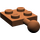 LEGO Brun rougeâtre assiette 2 x 2 avec Rotule et pas de trou dans la plaque (3729)