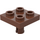 LEGO Reddish Brown Plate 2 x 2 with Bottom Pin (No Holes) (2476 / 48241)