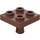 LEGO Rötlich-braun Platte 2 x 2 mit Unterseite Stift (Keine Löcher) (2476 / 48241)