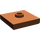 LEGO Roodachtig Bruin Plaat 2 x 2 met groef en 1 Midden Stud (23893 / 87580)