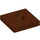 LEGO Brun rougeâtre assiette 2 x 2 avec rainure et 1 Centre Stud (23893 / 87580)