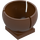 LEGO Reddish Brown Plate 2 x 2 with Hemispherical Socket 3 x 3 x 2 (44358)