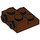 LEGO Reddish Brown Plate 2 x 2 x 0.7 with 2 Studs on Side (4304 / 99206)