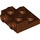LEGO Reddish Brown Plate 2 x 2 x 0.7 with 2 Studs on Side (99206)