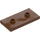 LEGO Červenohnědá Deska 2 x 4 s 2 Cvočky (65509)