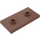 LEGO Brun rougeâtre assiette 2 x 4 avec 2 Goujons (65509)