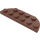 LEGO Roodachtig Bruin Plaat 2 x 6 met Afgeronde hoeken (18980)
